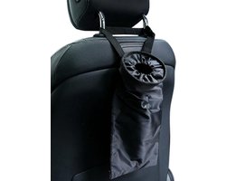 Auto prullenbak - Hoofdsteun afvalzak - Auto vuilbak - Vuilnisbak Zwart