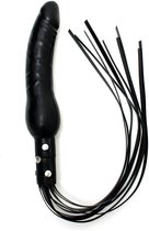 Rimba Bondage Play Rimba leren zweep met siliconen dildo