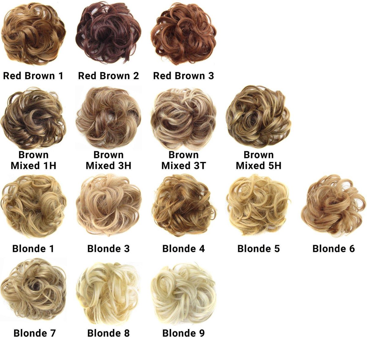 Hairbun Blonde8 Updo Haarstuk Hair Extensions Donut Ponytail Messy Bun |  bol.com