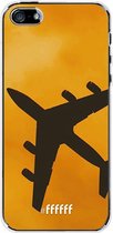 iPhone SE (2016) Hoesje Transparant TPU Case - Aeroplane #ffffff