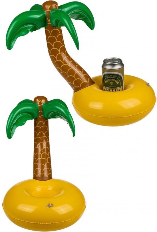2-in-1 opblaasbare ananasbekerhouder, opblaasbare drankhouder, zwembad