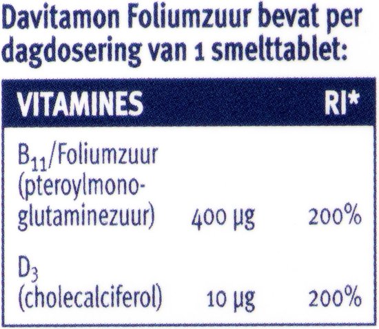 Foliumzuur met Vitamine D - Voor -en tijdens zwangerschap - Voedingssupplement - 84 stuks