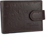 Massi Miliano Creditcardhouder Unisex Leer Zwart - ( KKC-201-6) -10x1.5x7.5cm -