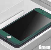 Apple iPhone 8 | 360 Graden Bescherming | Voor- en Achterkant | Groen | inclusief screenprotector