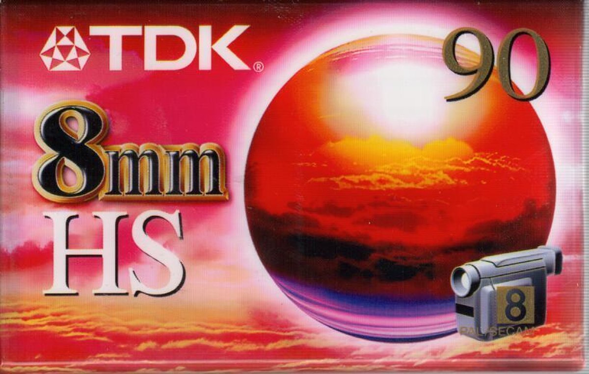 TDK P5-90HS 8mm cassette tape