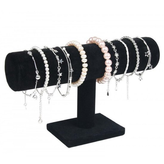 Zwart sieraden standaard / display - 5 cm diameter - Horloges en armbanden  sieraden houder | bol.com