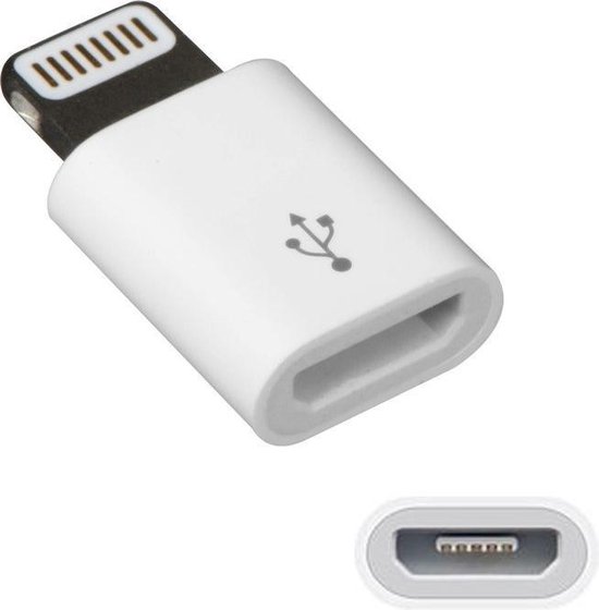 Micro USB naar Lightning adapter Bestel nu!