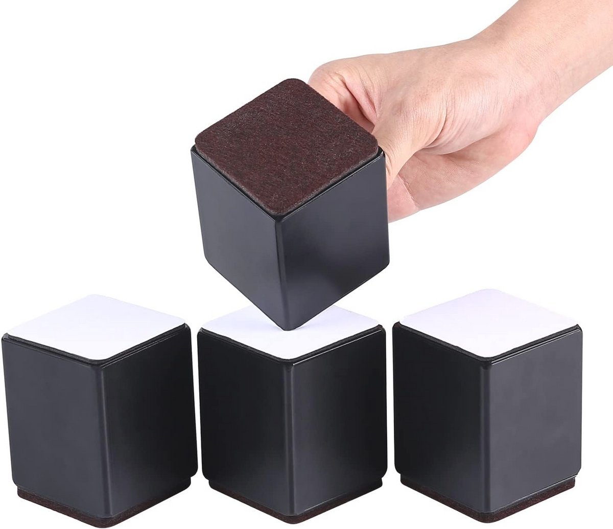 Meubelverhogers 76mm - 4-Pack Bedverhogers voor Sofa, Tafel & Stoel