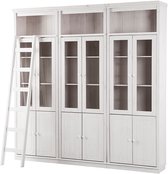 Bibliothèque Anita - Rangement & Échelle - Blanc