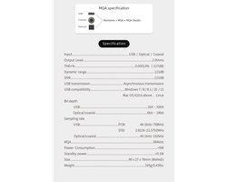 Hi-Res Audio Decoder met DSD512 en 768kHz - 32Bit DAC