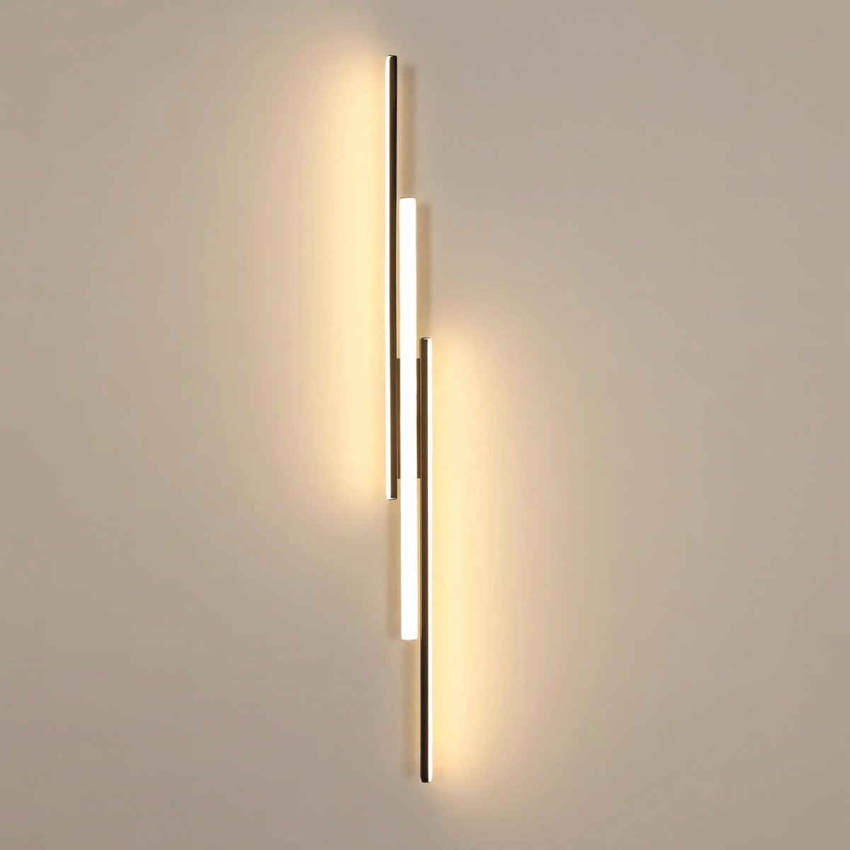 Moderne Zwarte Wandlamp 24W LED - 2700LM Warm Wit voor Woonkamer, Slaapkamer en Gang