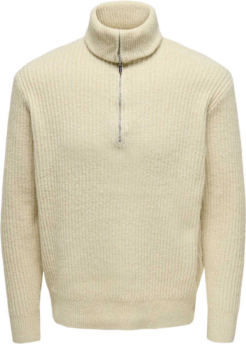 Only & Sons Frame Trui Heren Sweater Oatmeal Beige