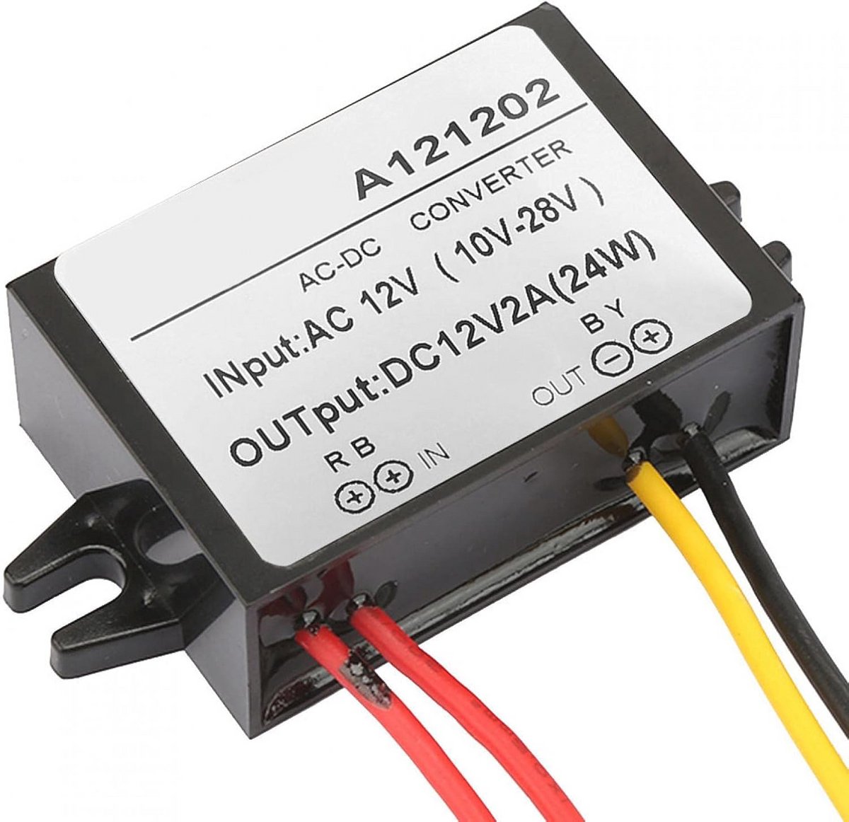 Step Down Converter 10-28V naar 12V - Waterdichte Buck Converter voor Auto en Monitor