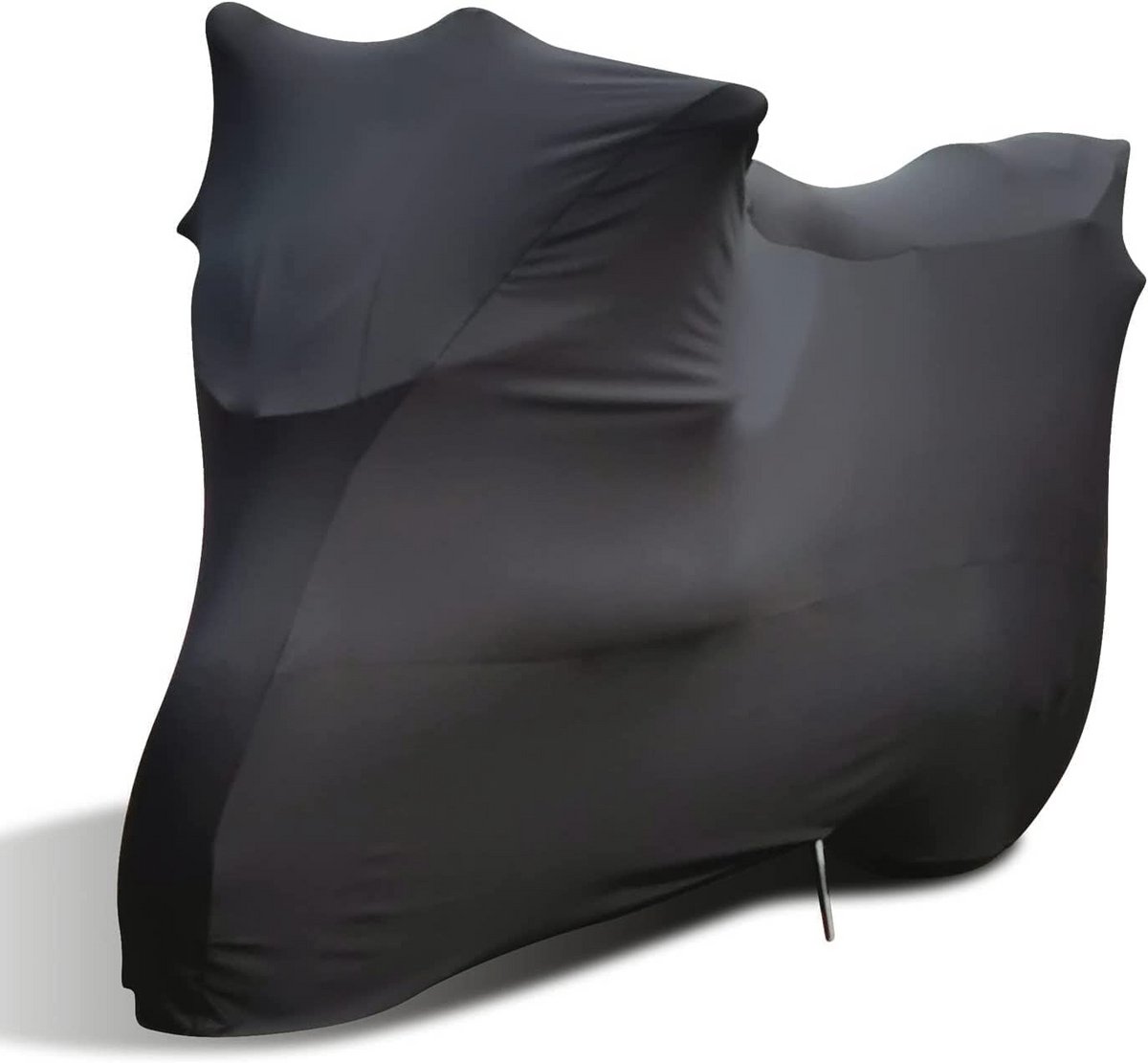 Dekzeil voor Binnenmotorfiets - Ademend en Rekbaar - XL Bescherming voor Garage of Motor Show - Zwart 230 x 95 x 125 cm