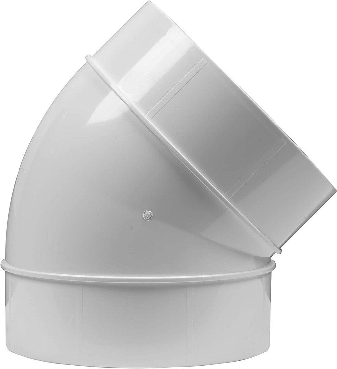 Elleboog Ø 125 mm 45 graden voor ventilatie, flexibele ronde buisverbinder voor kamerventilatie