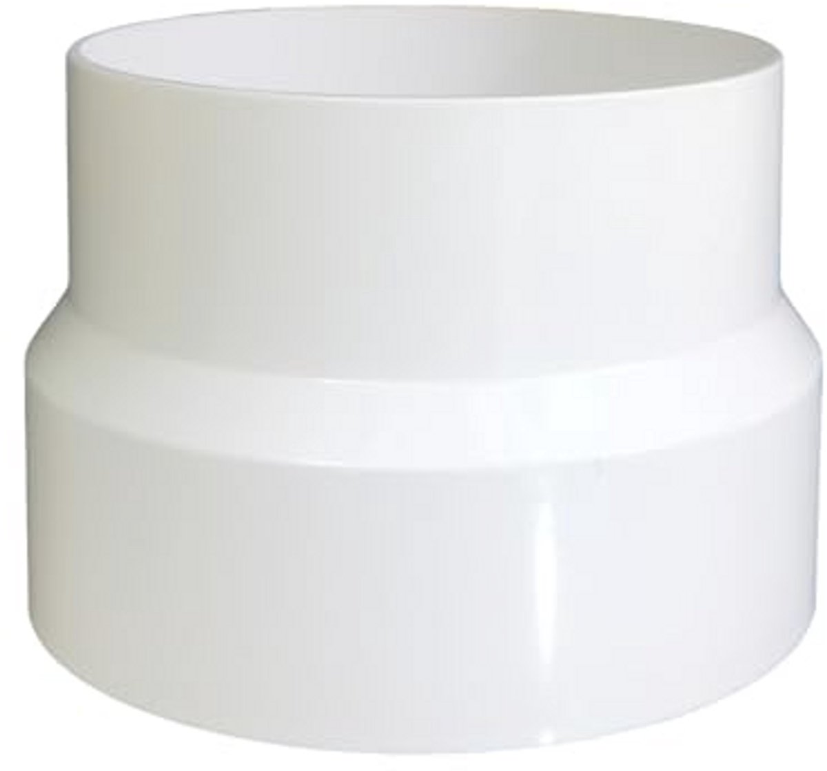 Verloopverbinder ventilatiesysteem 110 mm tot 125 mm - PVC connector voor ventilatiebuis