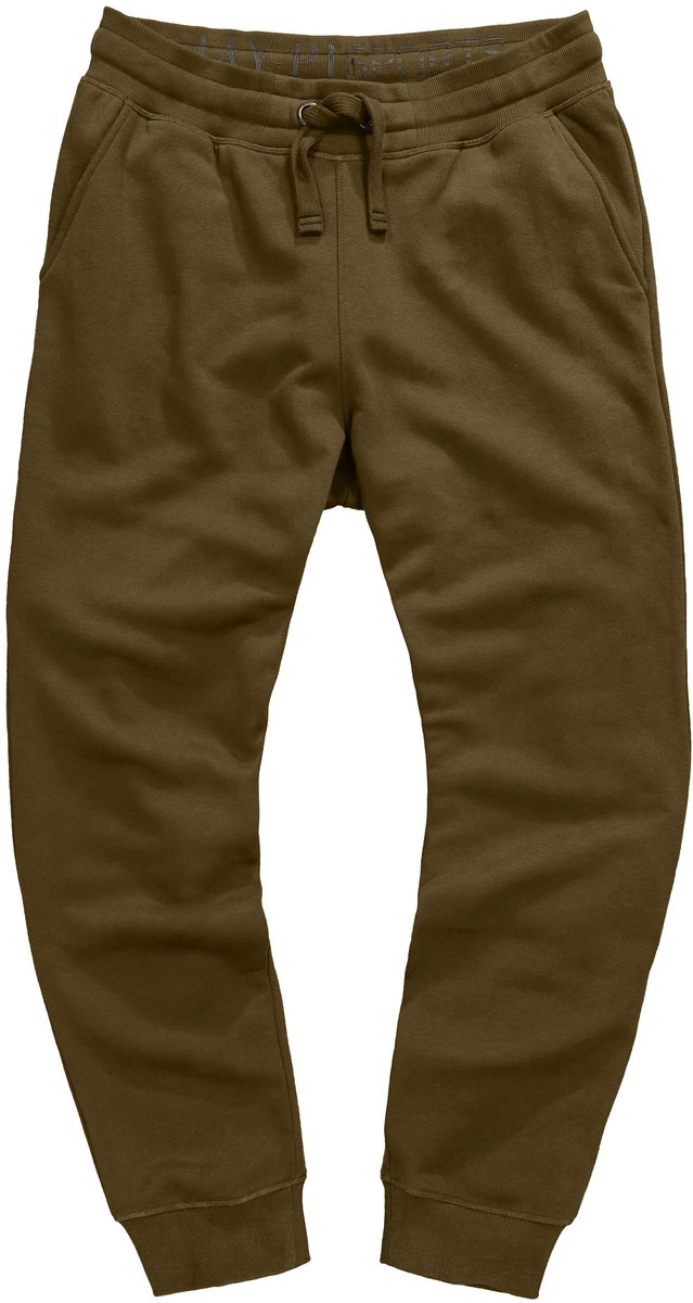 JAY-PI - Heren - Sweatpants met tunnelkoord moderne pasvorm - Schors - Maat 4XL