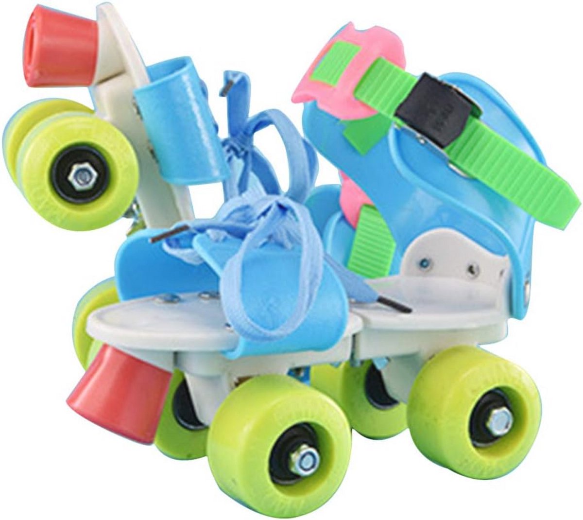 Kinderen Dubbelrij Roller Schaatsen met 4 Wielen - Verstelbare Skate Schoenen voor Jongens en Meisjes
