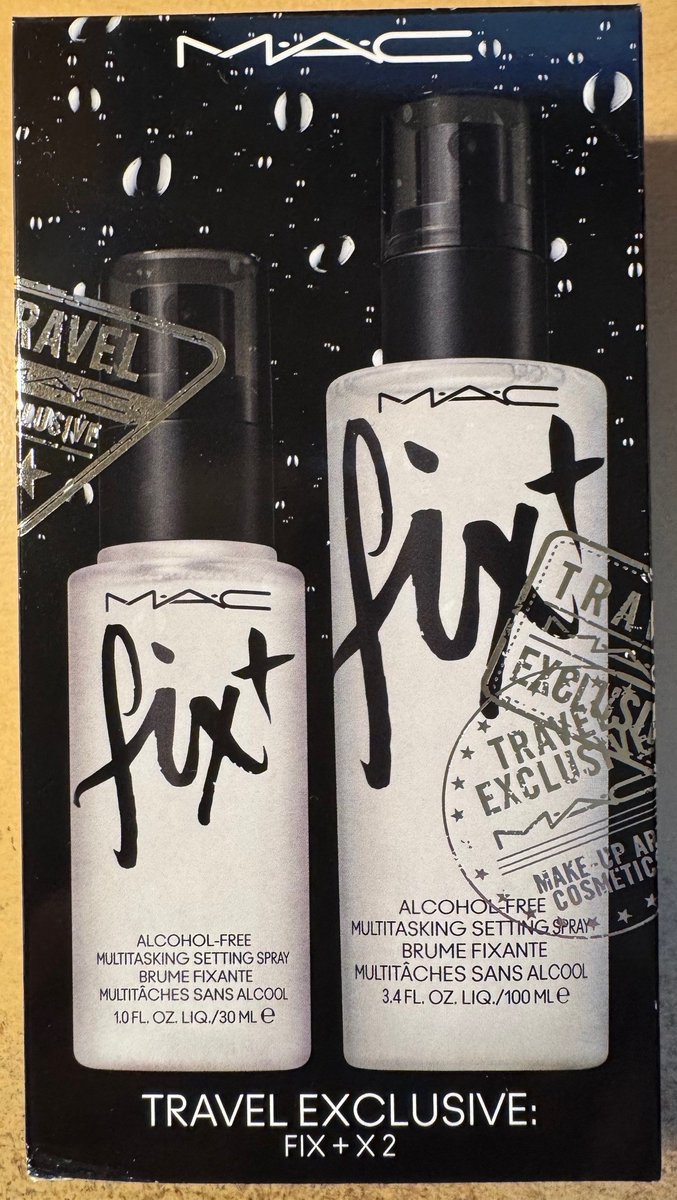 MAC - Fix+ Alcohol-Free Multitasking Setting Spray 1x100 ml + 1x30 ml Set