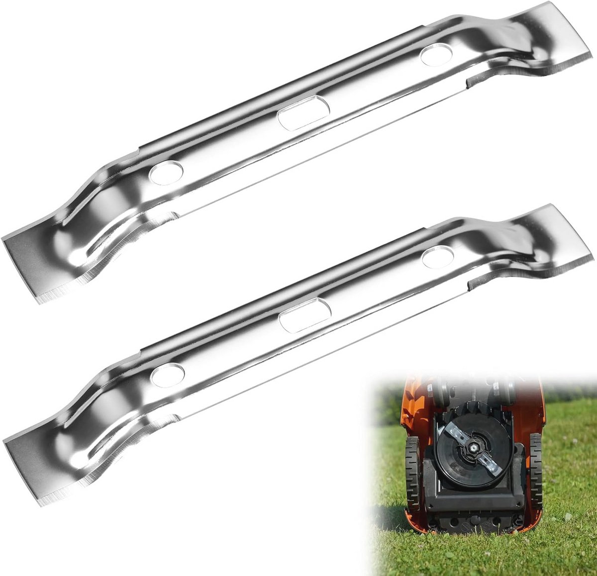 Roestvrijstalen 20 cm messen voor robotmaaier - Roestvrijstalen - €52,48