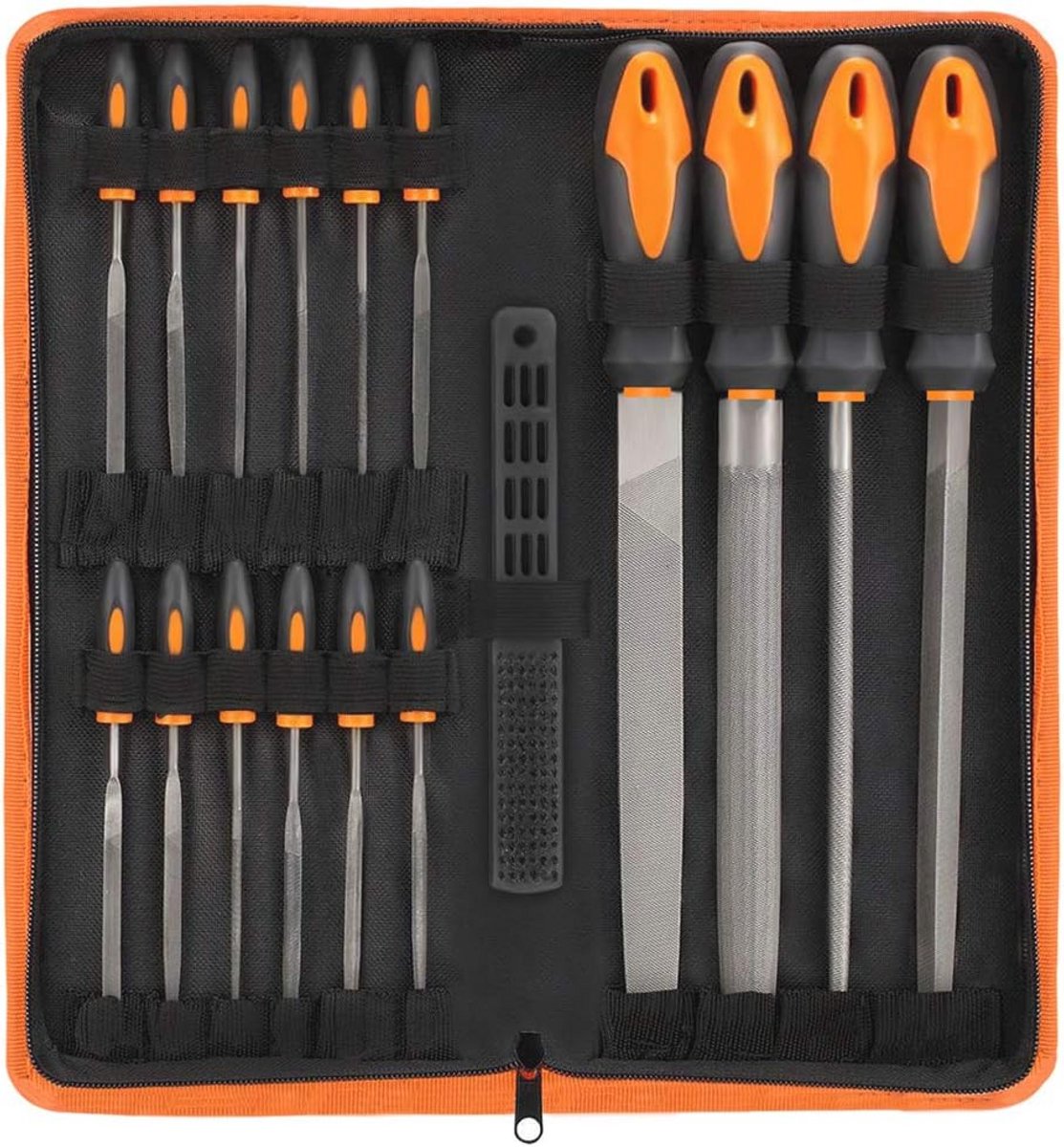 17-delige File Tool Set met Draagtas - Precisie Vijlen en Naaldbestanden voor Hout en Metaal