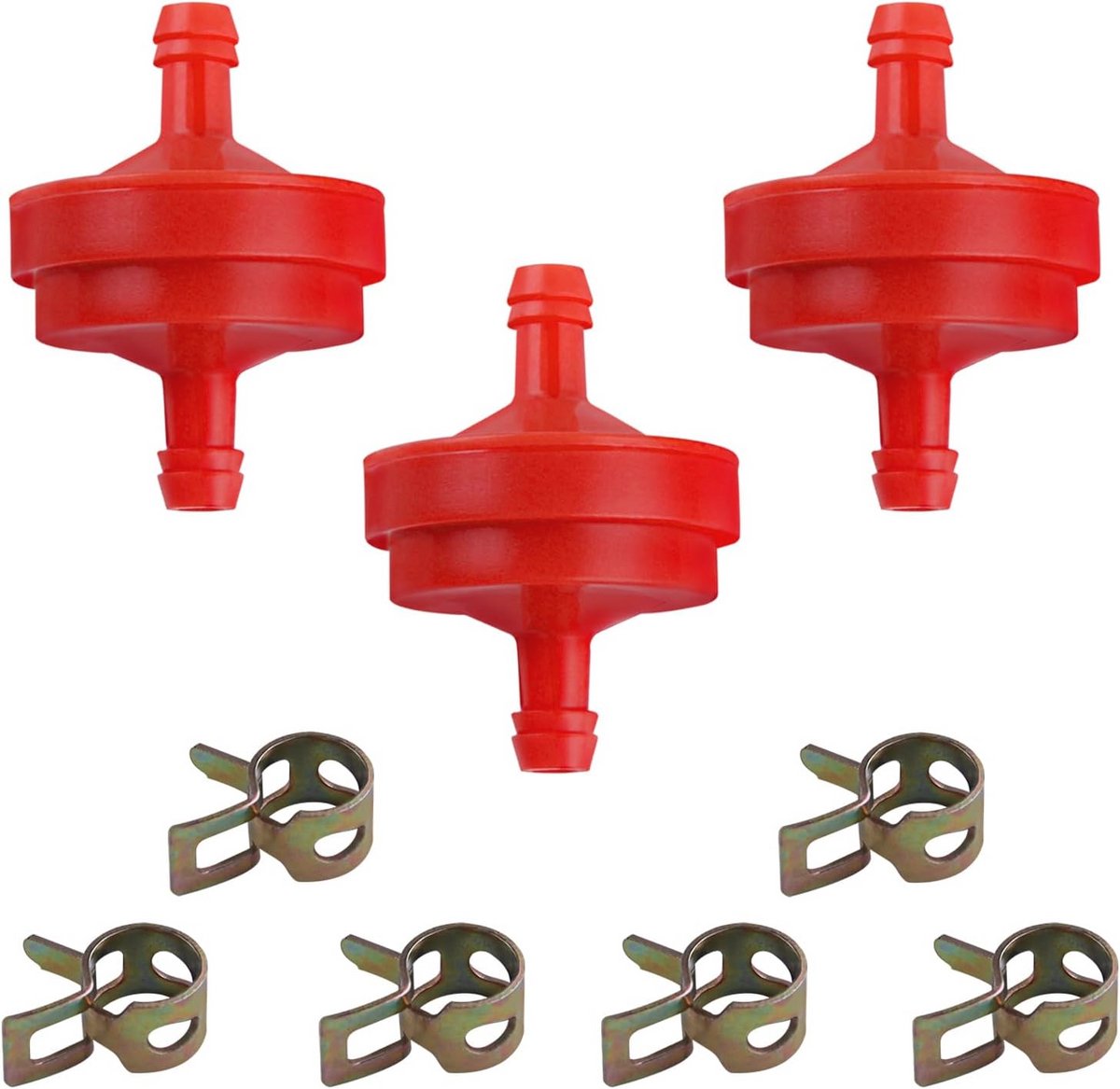 3-pack 1/4 inch inline benzine brandstoffilter voor vervangingsmotoren