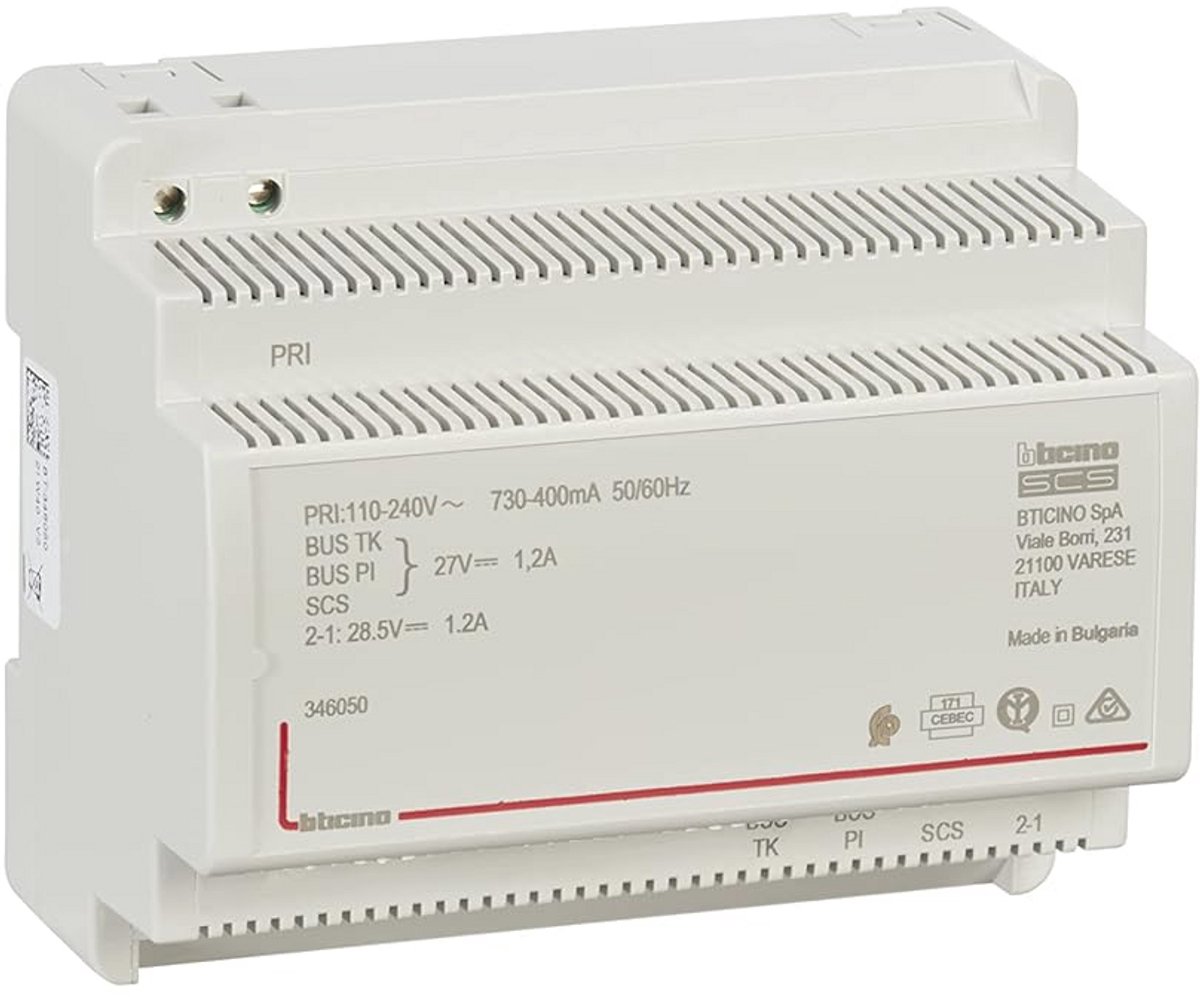 2-draads serieinbouwvoeding voor audio- en video-deurintercomsystemen met videoadapter