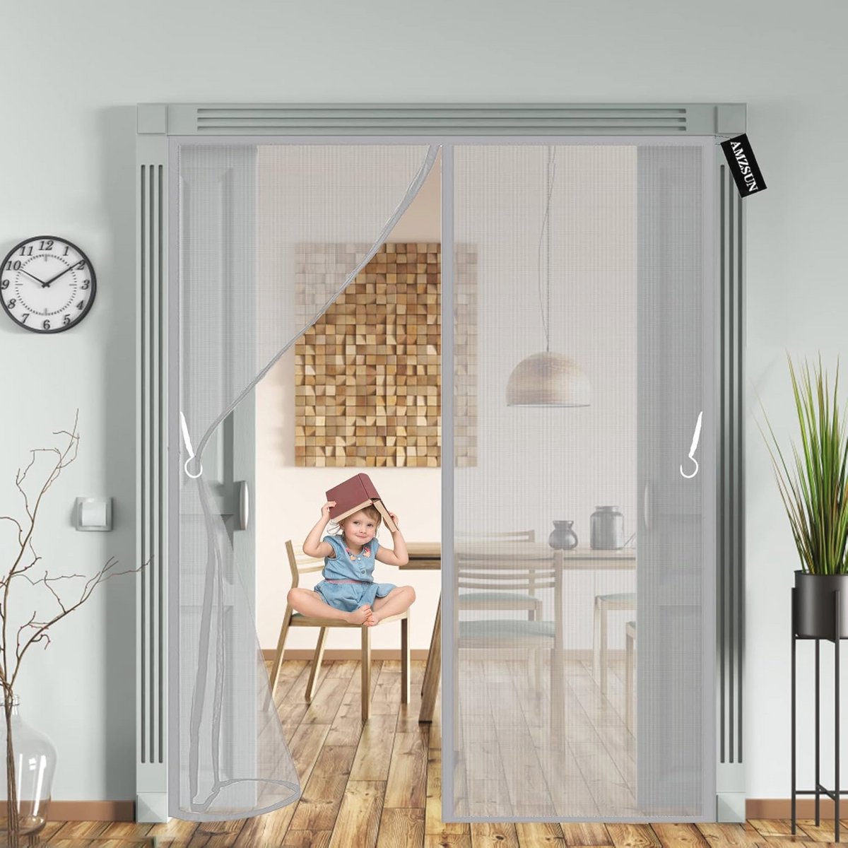 Magnetische Hordeur 180 x 200 cm - Insectenhor voor Deuren en Ramen - Houd Frisse Lucht Binnen en Insecten Buiten