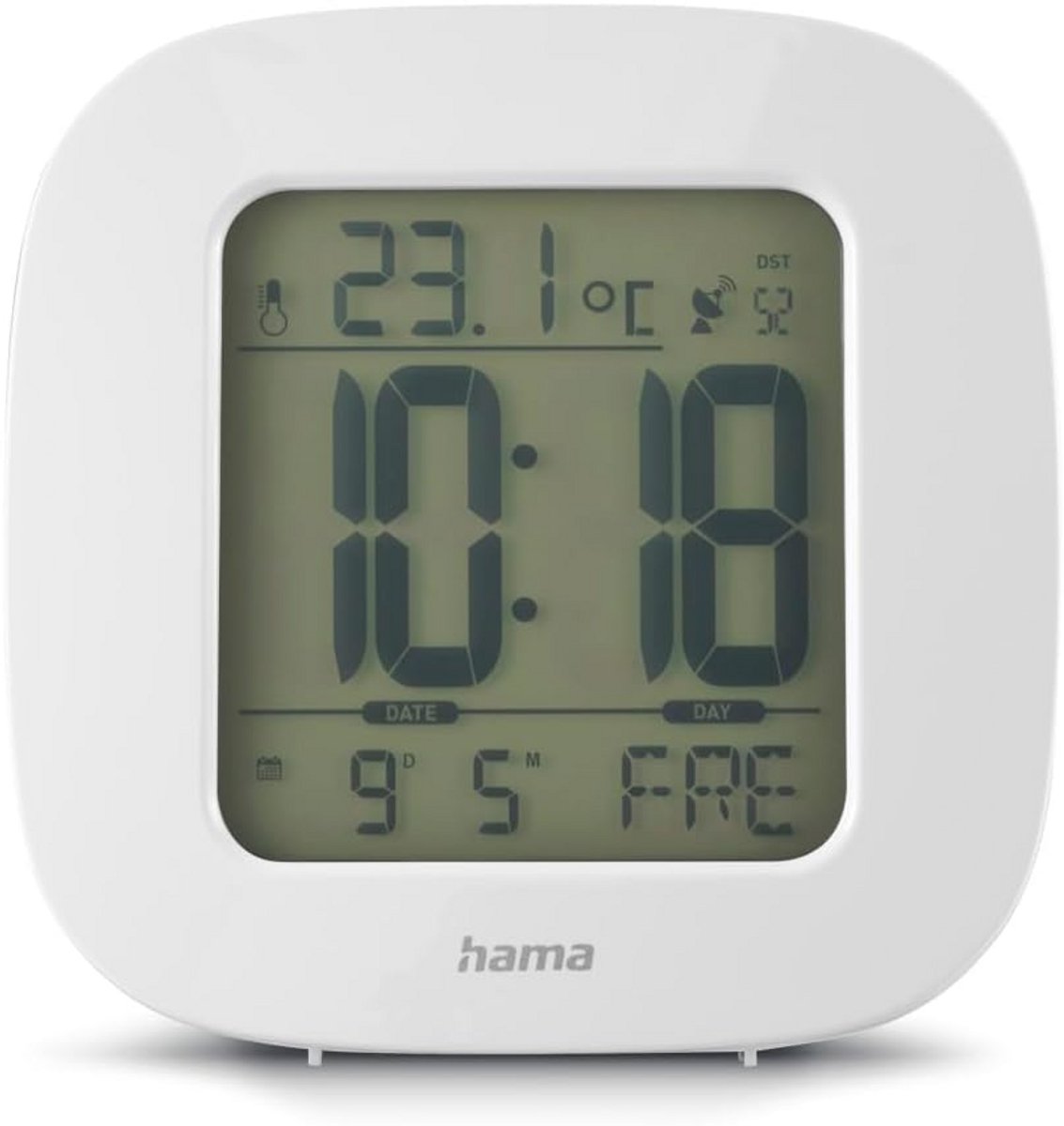 Digitale Wekker met DCF-radiosturing en LCD-display - Blauw
