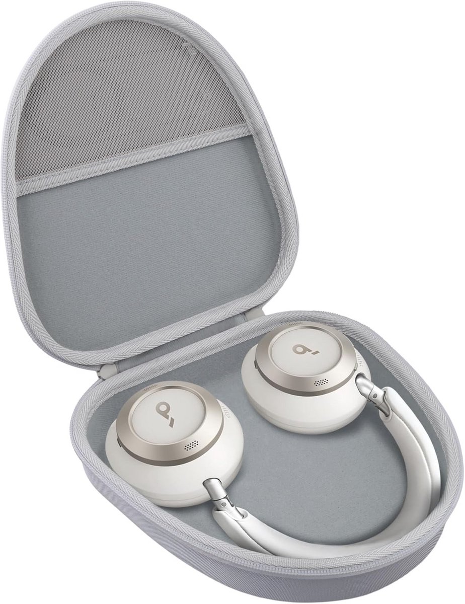 Hard Protective Case voor Noise Cancelling Hoofdtelefoon - Wit