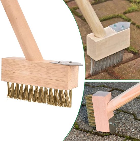 Onkruidvoegenborstel 4 stuks - Efficiënte onkruidverwijdering en voegenreiniging voor tuin en terras van Merkloos	 — afbeelding 5