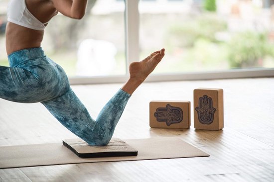 Yogablokken van Kurk - Set van 2 voor Stabiliteit en Flexibiliteit — afbeelding 3
