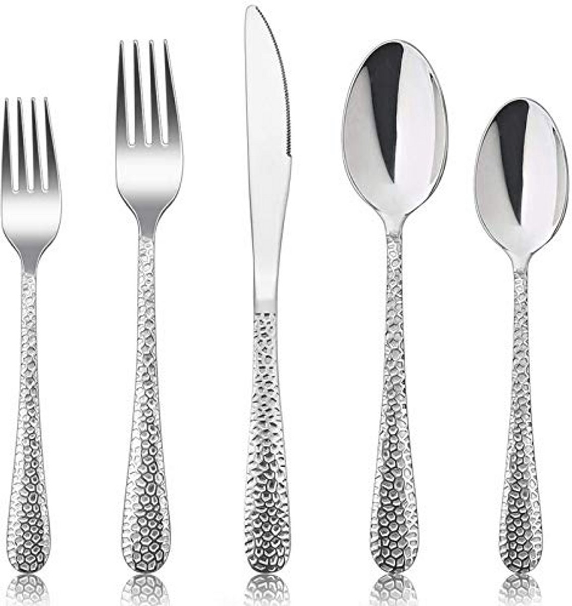 30-delige roestvrijstalen bestekset voor 6 personen – Hoogglans, modern design, vaatwasmachinebestendig