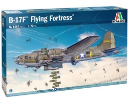 Italeri Modelbouwpakket Vliegtuigen - 1487 Boeing B-17F Flying Fortress - Amerikaanse Zware Bommenwerper Plastic - 1:72 - Modelbouw
