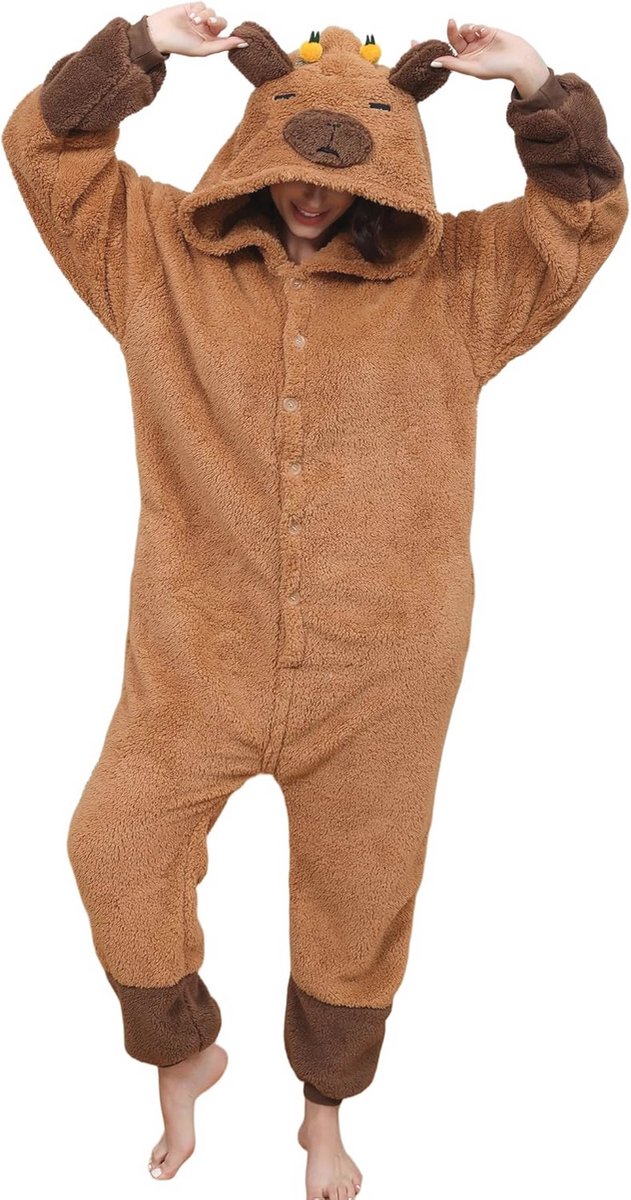 Unisex Pandajumpsuit voor Volwassenen - Dieren-onesie voor Cosplay en Feestjes