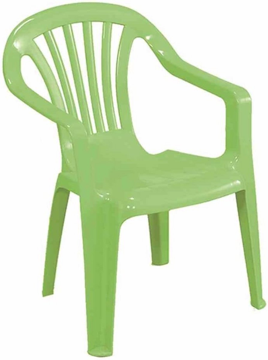 Stapelbare Kinder Tuinstoel - Groene kleur - Duurzaam Polypropyleen