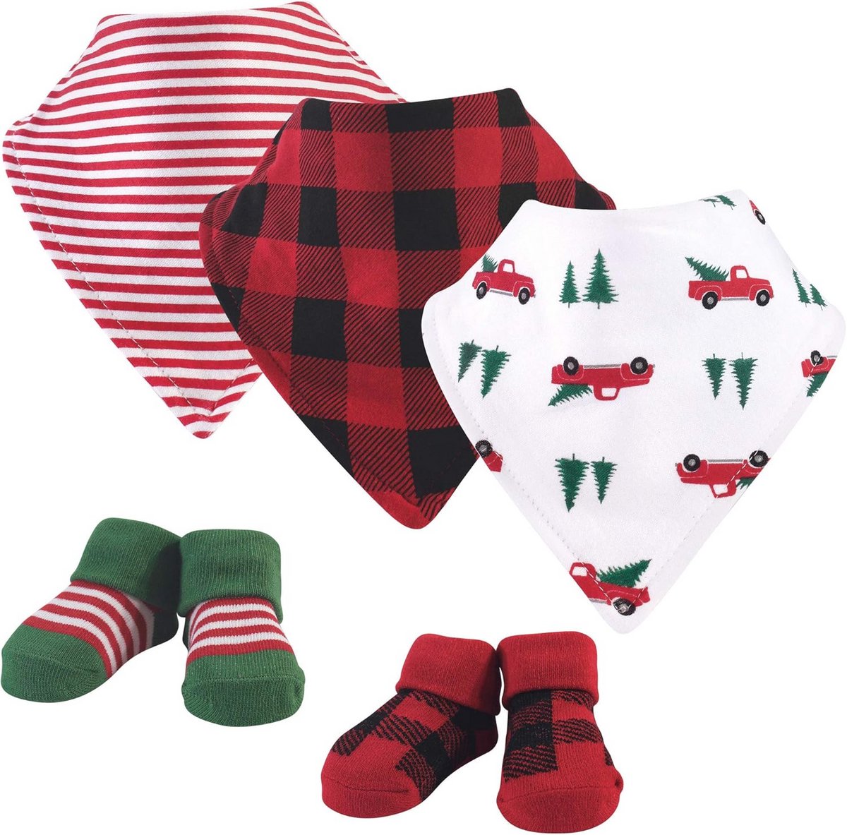 Bandana Slabbetjes en Sokken Set voor Babyjongens