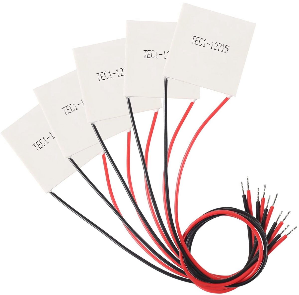 Thermo-elektrische koelplaatmodule - 5 stuks, 142W, 12V-15,4V, 40mm x 40mm