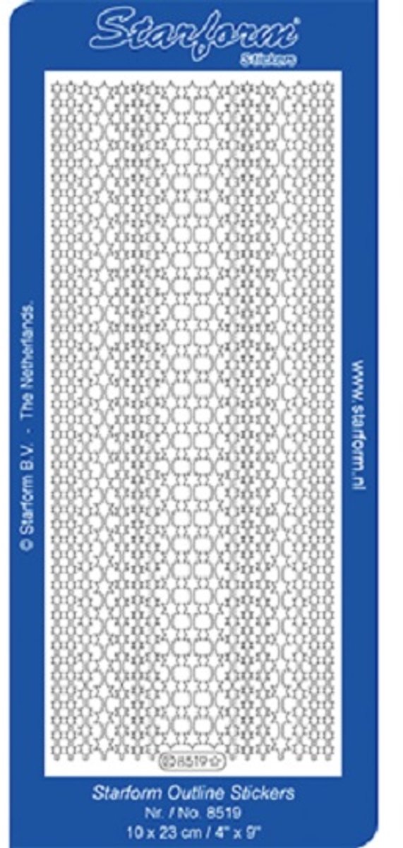 Starform Outline Sticker, Goud, 8519
