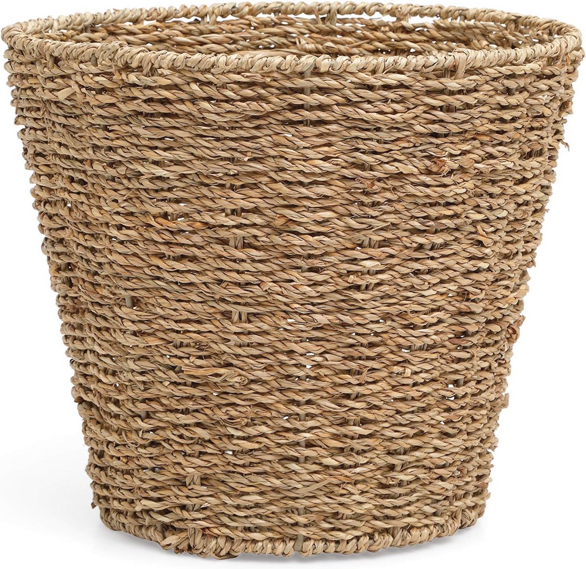 Woven Paper Waste Bin - Stylish Waste Can for Kitchen, Bathroom, Bedroom and Office