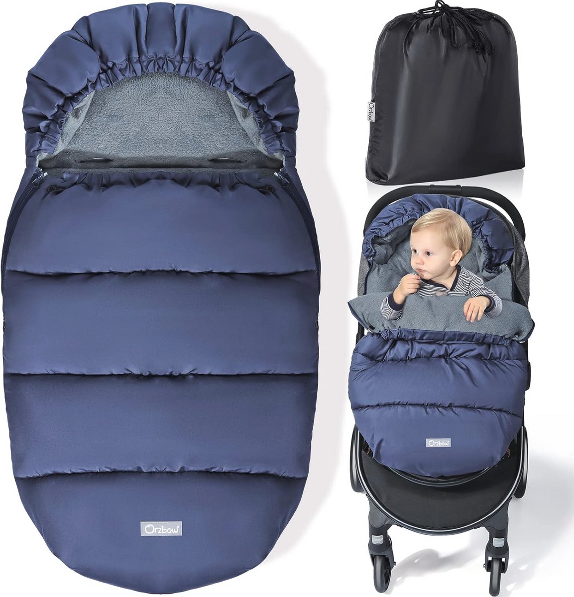 Thijox - Universele Voetenzak voor Kinderwagen, Winter Voeten voor Buggy, Waterdichte & Winddichte Voetenzak, Warme Polar Fleece Gevoerd, Geschikt voo – foto 7