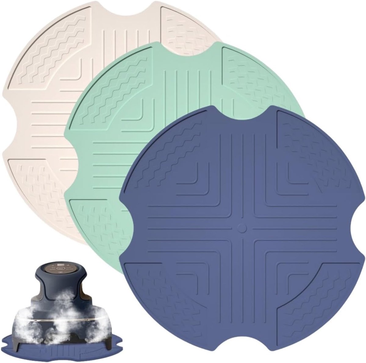 3 stuks Siliconen Hot Pad voor werkbladen, antislip hittebescherming voor friteuses