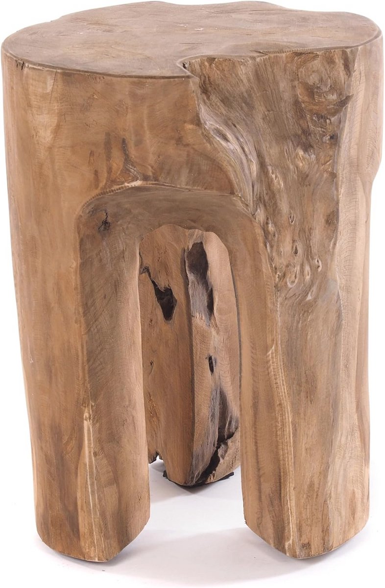 Natuurlijke Houten Kruk - Uniek en Veelzijdig