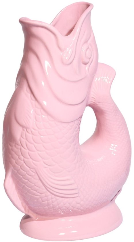 Carafe à eau Gluckigluck avec son 'glug-glug' 1,2 l XL Rose bébé