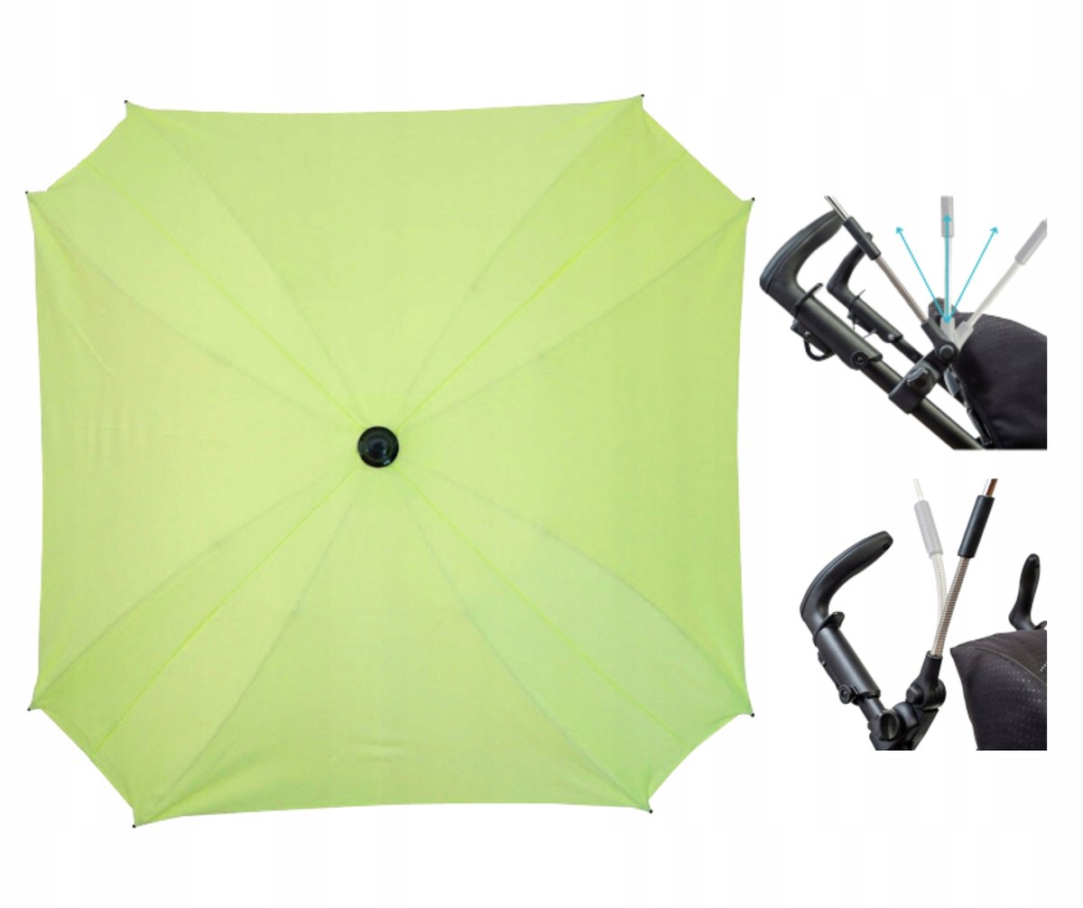Parasol voor kinderwagen - Pistache - UV50+ Bescherming - 62cm