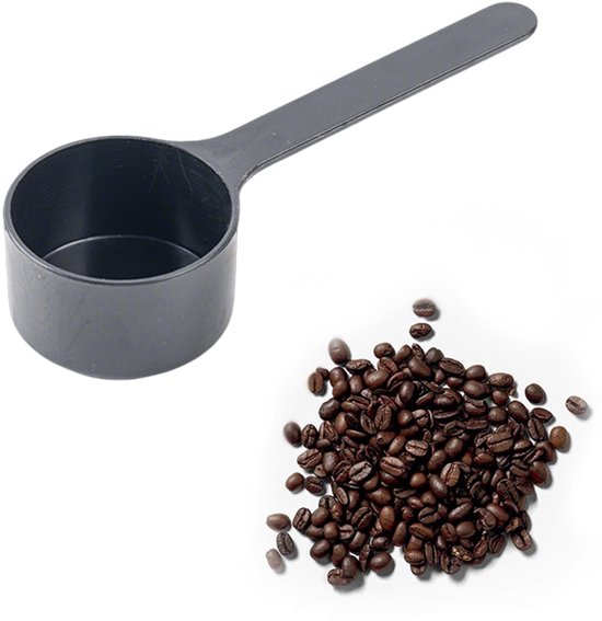 Foto: Koffiemaatlepel koffiepoederschepje koffielepel met lange steel maatlepel voor eiwitpoeder kunststof lepel theelepel keukenhulpmiddel herbruikbaar 10g 12 2 4 1cm geschikt voor koffiebonen kruiden melkpoeder zwart
