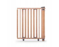 Geuther Traphekje Oris 2732+ 58 - 93 cm - Schroefhekje - Schroefbevestiging - Zwart - Wit - Hout - Uitschuifbaar - Draaibare muurbevestiging - Tweezijdige opening - Tweerichtings opening - Kinderbeveiliging - Eenhandige bediening