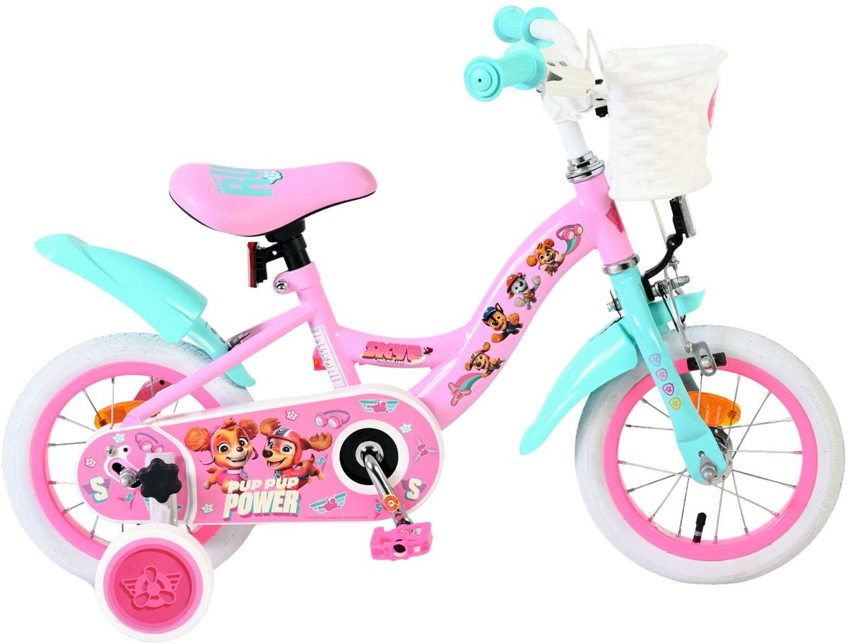 Volare Paw patrol kinderfiets - meisjes - 12 inch - roze afbeelding
