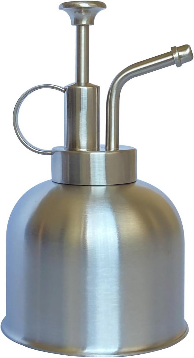 Roestvrijstalen plantensproeier - Kleine gieter met ergonomisch ontwerp voor binnen- en buitentuinen (0.3L)