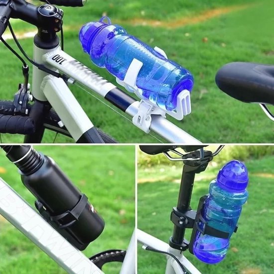 Universele fietsflessenhouder - Verstelbare bidonhouder voor fiets, wandelwagen en diverse toepassingen — afbeelding 3